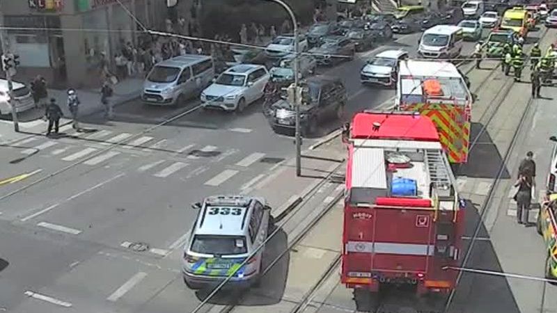 Filip Turek měl v centru Prahy nehodu